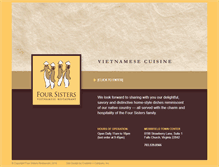 Tablet Screenshot of foursistersrestaurant.com